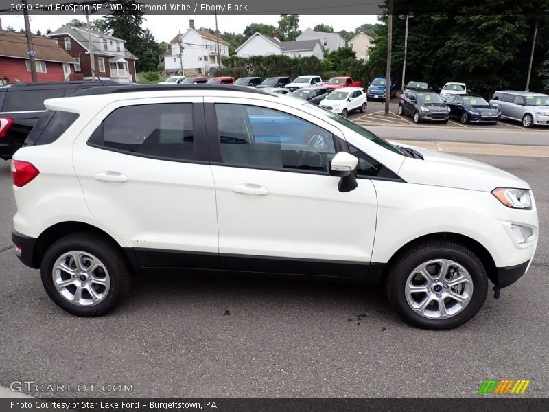 Diamond White / Ebony Black 2020 Ford EcoSport SE 4WD