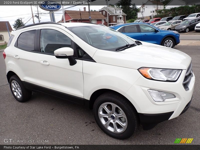 Diamond White / Ebony Black 2020 Ford EcoSport SE 4WD