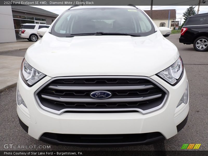Diamond White / Ebony Black 2020 Ford EcoSport SE 4WD