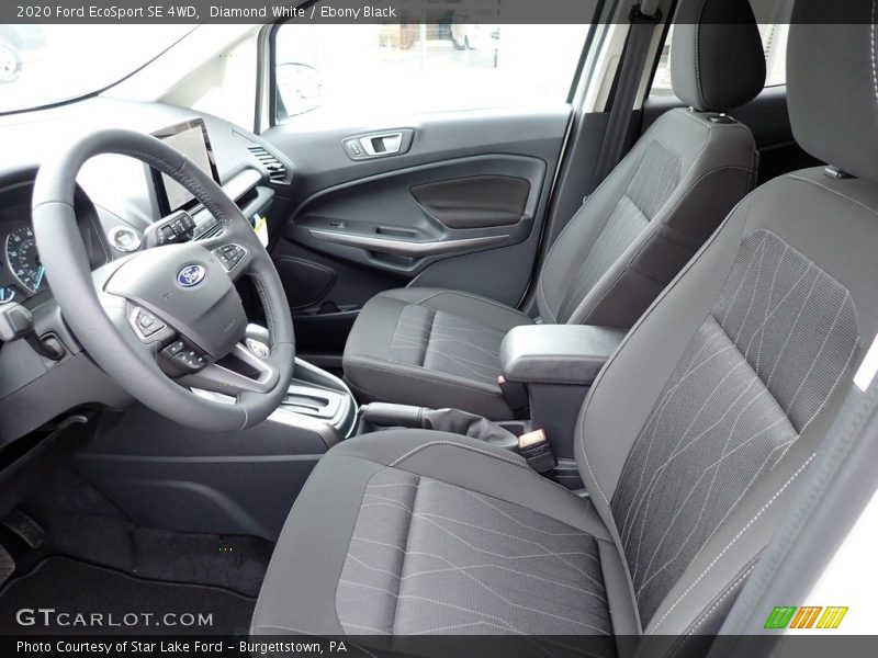 Diamond White / Ebony Black 2020 Ford EcoSport SE 4WD