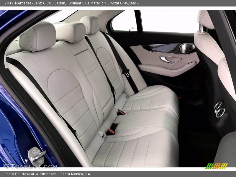 Brilliant Blue Metallic / Crystal Grey/Black 2017 Mercedes-Benz C 300 Sedan