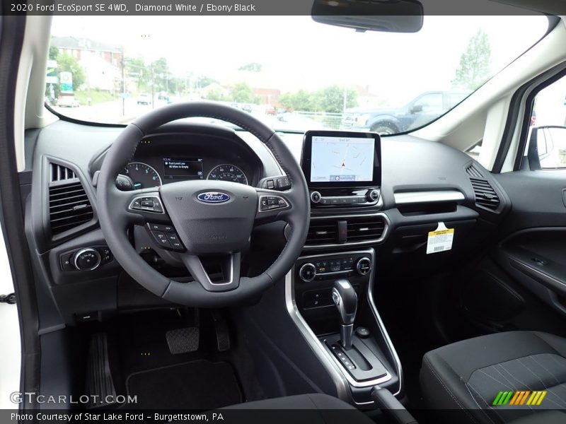 Diamond White / Ebony Black 2020 Ford EcoSport SE 4WD