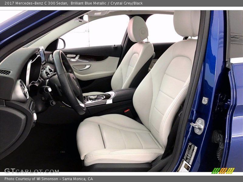 Brilliant Blue Metallic / Crystal Grey/Black 2017 Mercedes-Benz C 300 Sedan