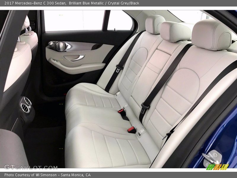 Brilliant Blue Metallic / Crystal Grey/Black 2017 Mercedes-Benz C 300 Sedan