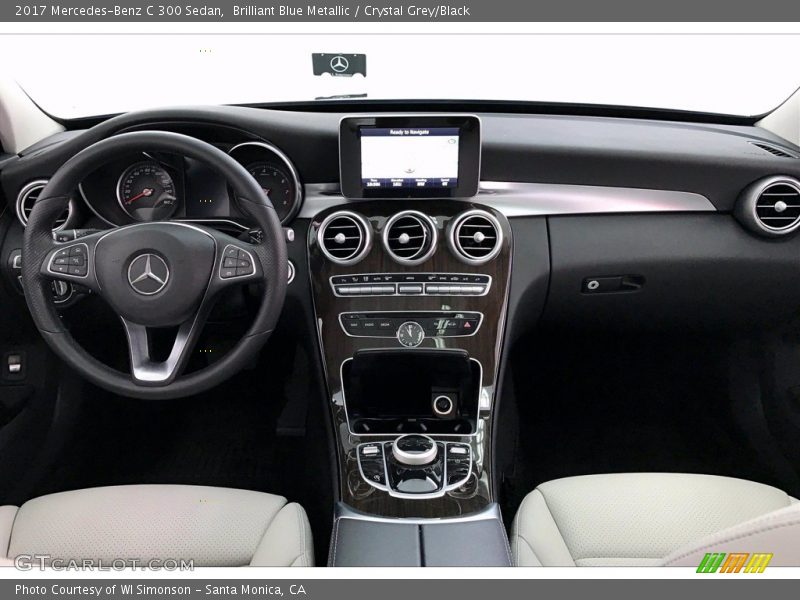Brilliant Blue Metallic / Crystal Grey/Black 2017 Mercedes-Benz C 300 Sedan