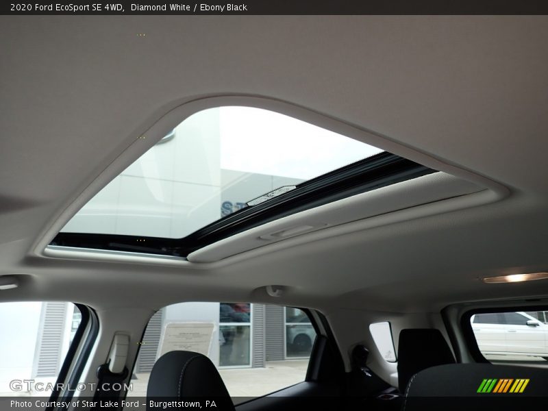 Diamond White / Ebony Black 2020 Ford EcoSport SE 4WD