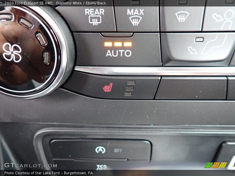 Diamond White / Ebony Black 2020 Ford EcoSport SE 4WD
