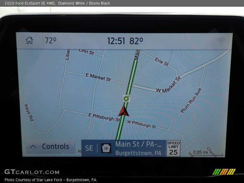 Diamond White / Ebony Black 2020 Ford EcoSport SE 4WD