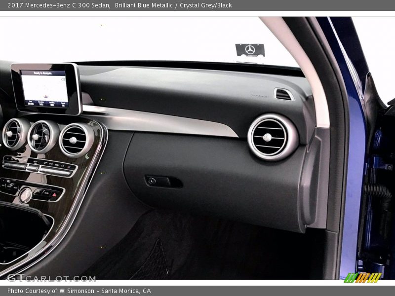 Brilliant Blue Metallic / Crystal Grey/Black 2017 Mercedes-Benz C 300 Sedan