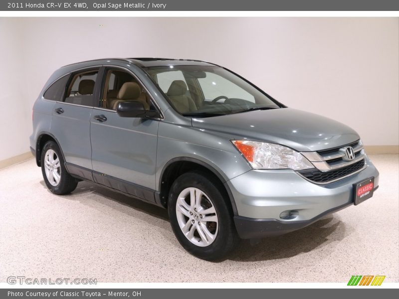 Opal Sage Metallic / Ivory 2011 Honda CR-V EX 4WD