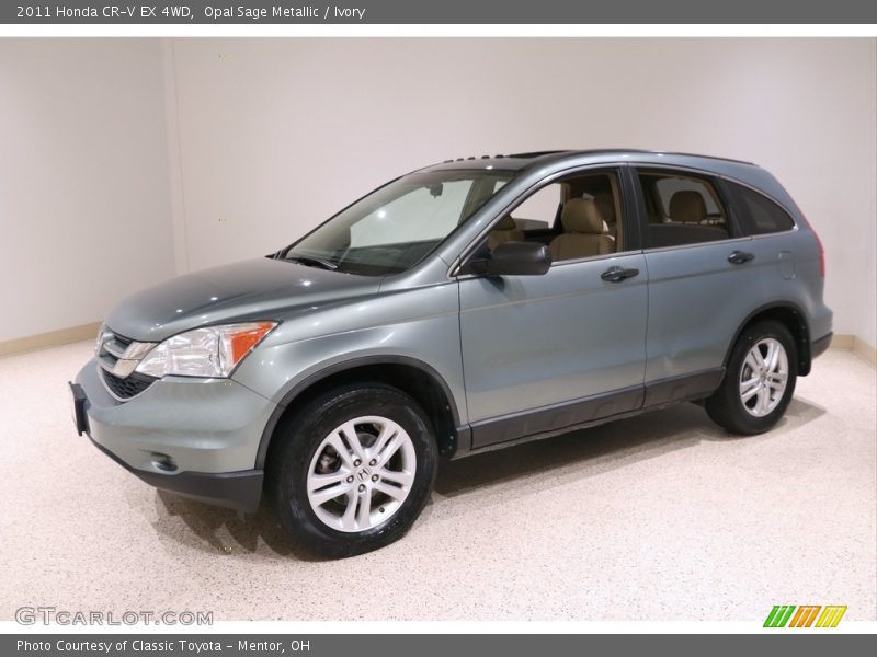 Opal Sage Metallic / Ivory 2011 Honda CR-V EX 4WD