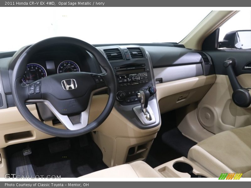 Opal Sage Metallic / Ivory 2011 Honda CR-V EX 4WD