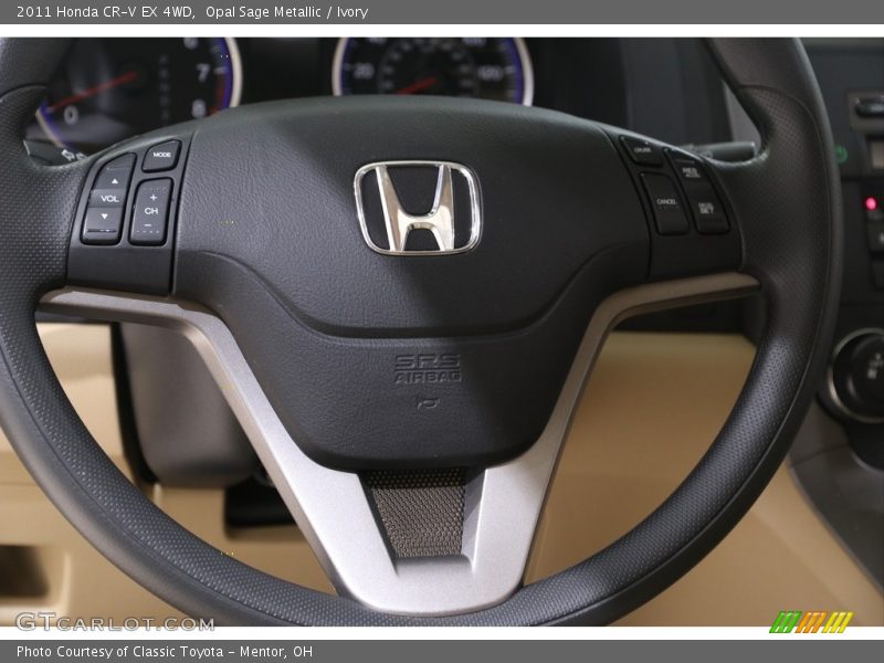 Opal Sage Metallic / Ivory 2011 Honda CR-V EX 4WD