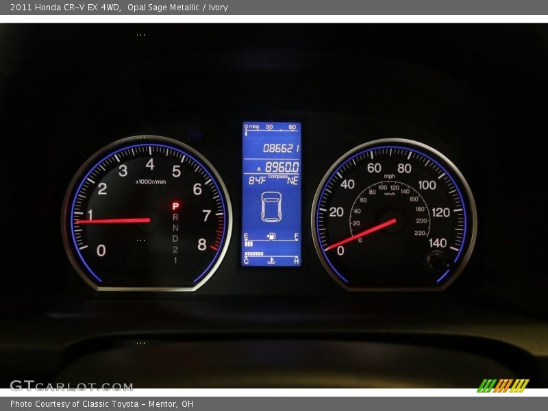 Opal Sage Metallic / Ivory 2011 Honda CR-V EX 4WD