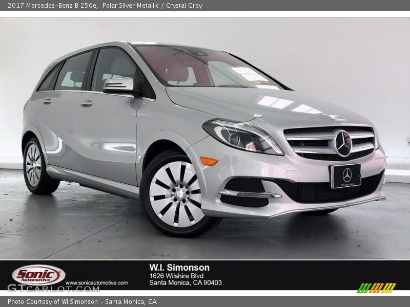 Polar Silver Metallic / Crystal Grey 2017 Mercedes-Benz B 250e