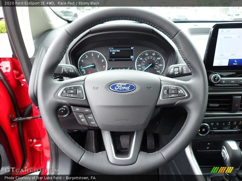 Race Red / Ebony Black 2020 Ford EcoSport SE 4WD