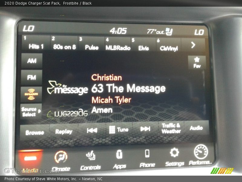 Frostbite / Black 2020 Dodge Charger Scat Pack