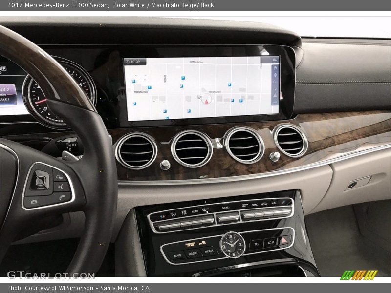 Polar White / Macchiato Beige/Black 2017 Mercedes-Benz E 300 Sedan