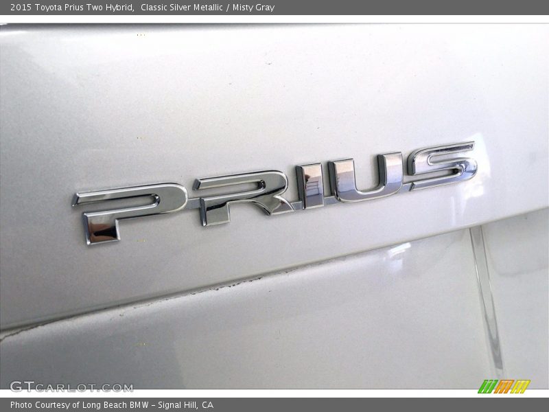 Classic Silver Metallic / Misty Gray 2015 Toyota Prius Two Hybrid