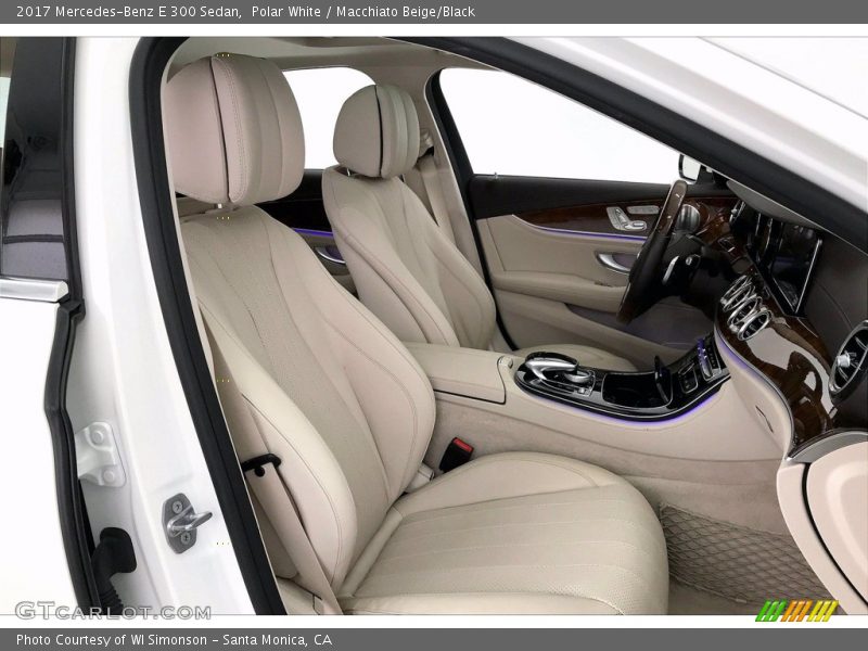 Polar White / Macchiato Beige/Black 2017 Mercedes-Benz E 300 Sedan