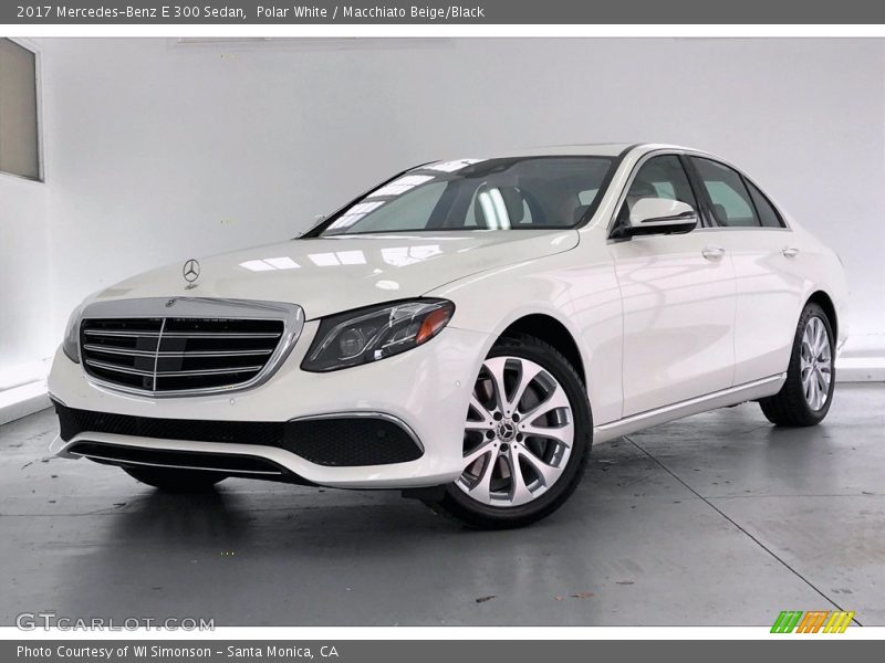 Polar White / Macchiato Beige/Black 2017 Mercedes-Benz E 300 Sedan