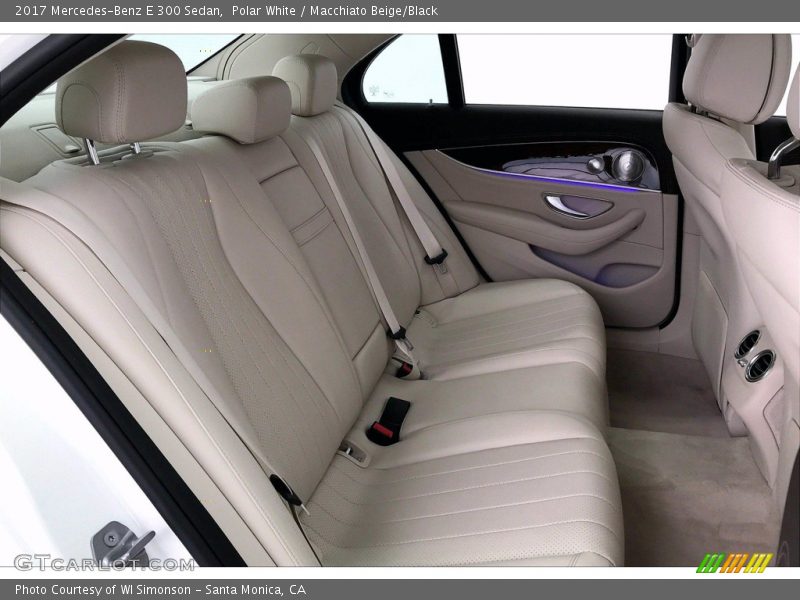 Polar White / Macchiato Beige/Black 2017 Mercedes-Benz E 300 Sedan