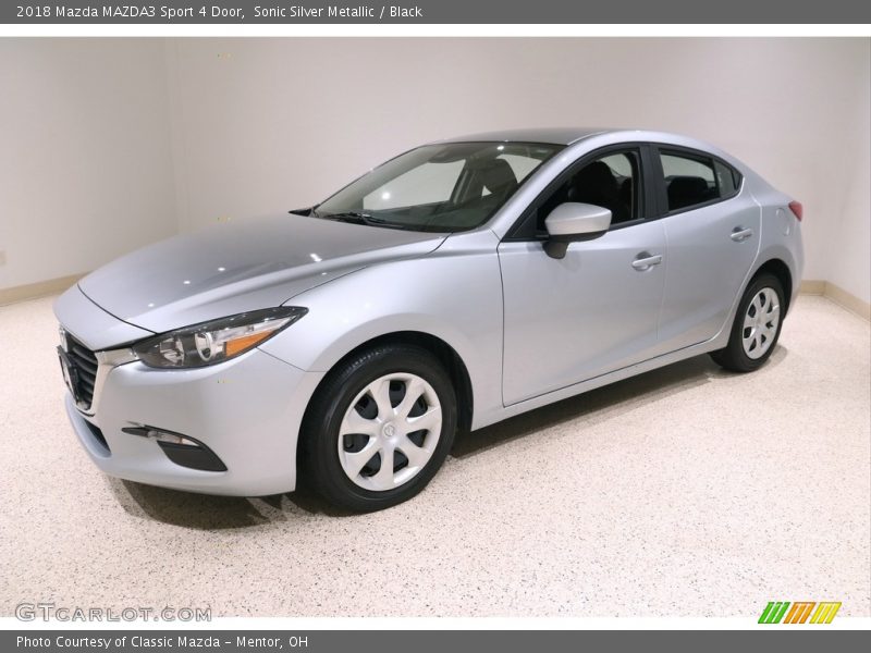 Sonic Silver Metallic / Black 2018 Mazda MAZDA3 Sport 4 Door