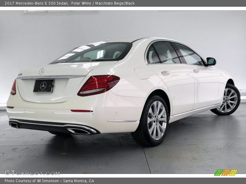Polar White / Macchiato Beige/Black 2017 Mercedes-Benz E 300 Sedan