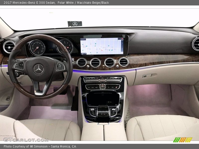Polar White / Macchiato Beige/Black 2017 Mercedes-Benz E 300 Sedan
