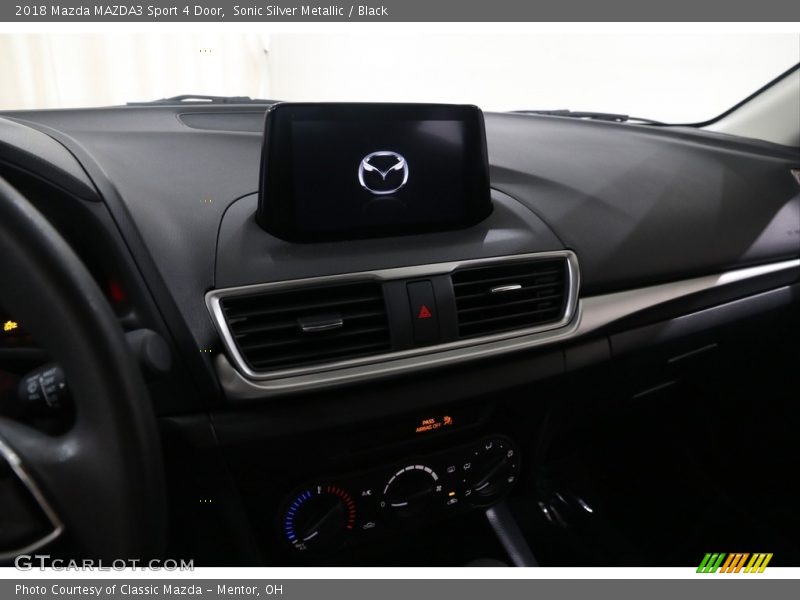 Sonic Silver Metallic / Black 2018 Mazda MAZDA3 Sport 4 Door