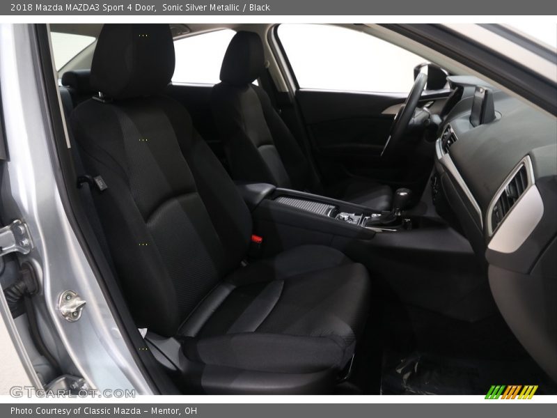 Sonic Silver Metallic / Black 2018 Mazda MAZDA3 Sport 4 Door