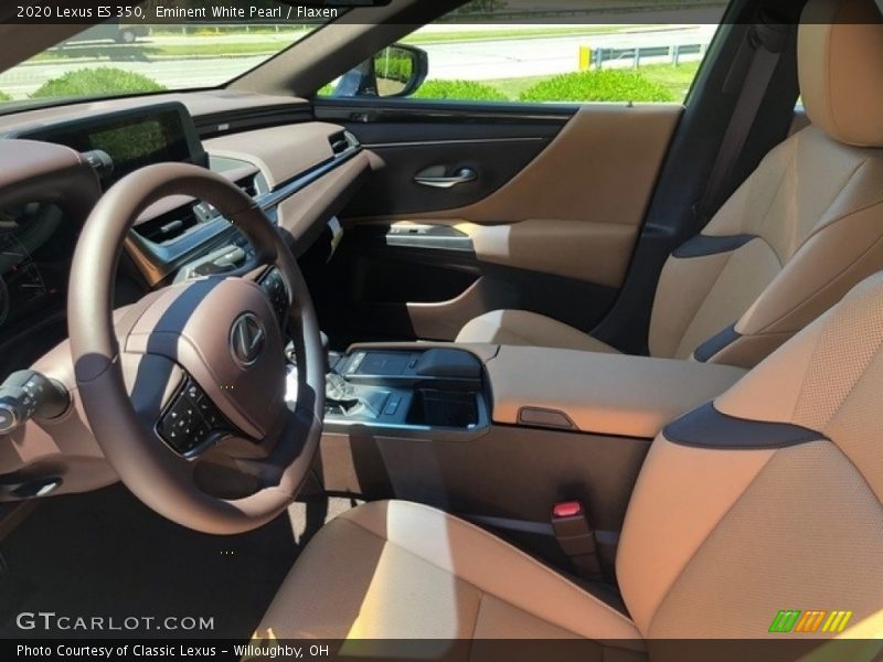 Eminent White Pearl / Flaxen 2020 Lexus ES 350