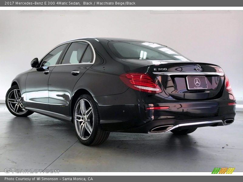 Black / Macchiato Beige/Black 2017 Mercedes-Benz E 300 4Matic Sedan