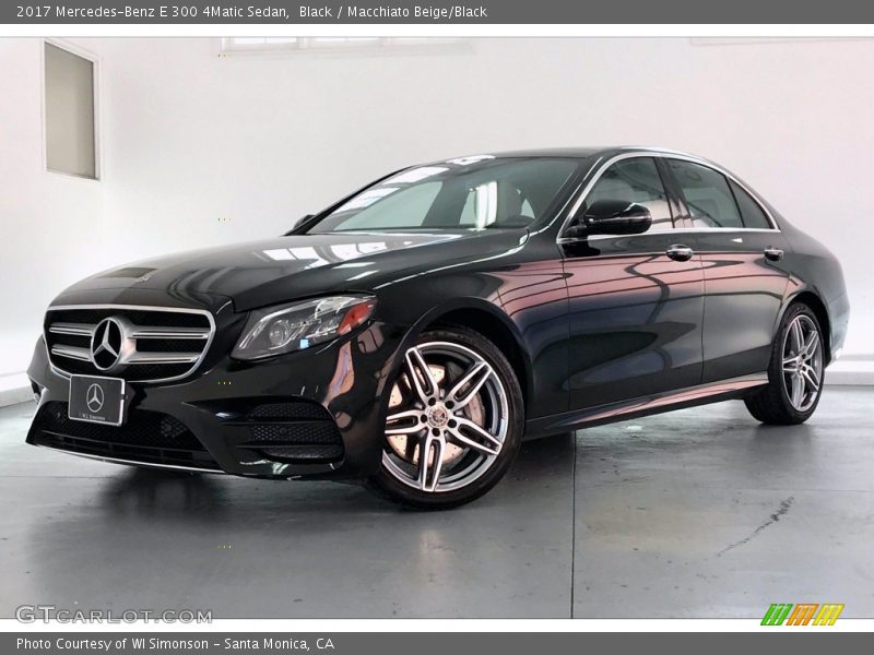 Black / Macchiato Beige/Black 2017 Mercedes-Benz E 300 4Matic Sedan