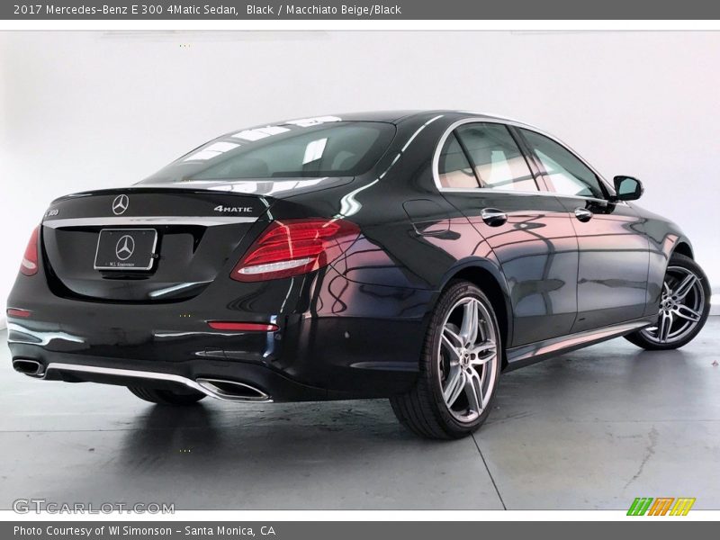 Black / Macchiato Beige/Black 2017 Mercedes-Benz E 300 4Matic Sedan