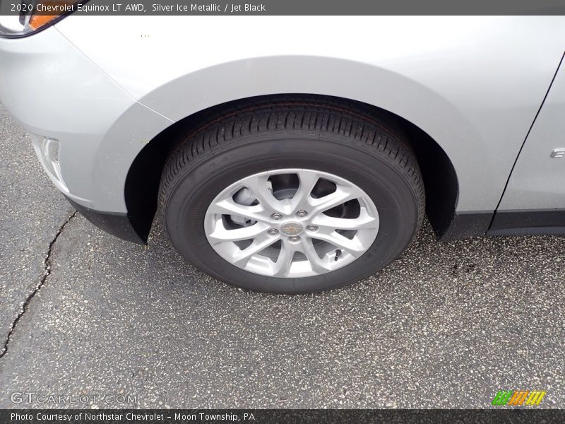 Silver Ice Metallic / Jet Black 2020 Chevrolet Equinox LT AWD