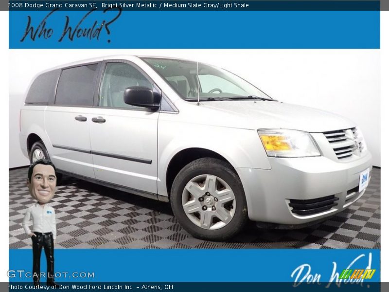 Bright Silver Metallic / Medium Slate Gray/Light Shale 2008 Dodge Grand Caravan SE