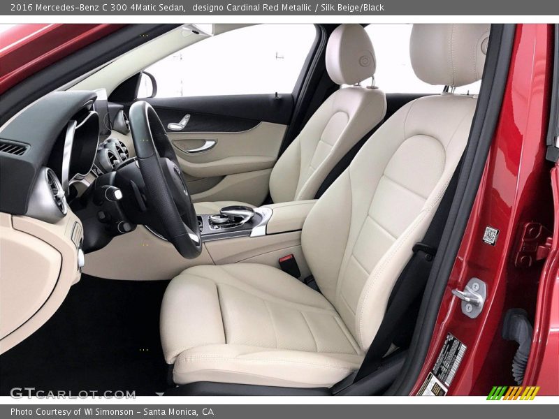 designo Cardinal Red Metallic / Silk Beige/Black 2016 Mercedes-Benz C 300 4Matic Sedan