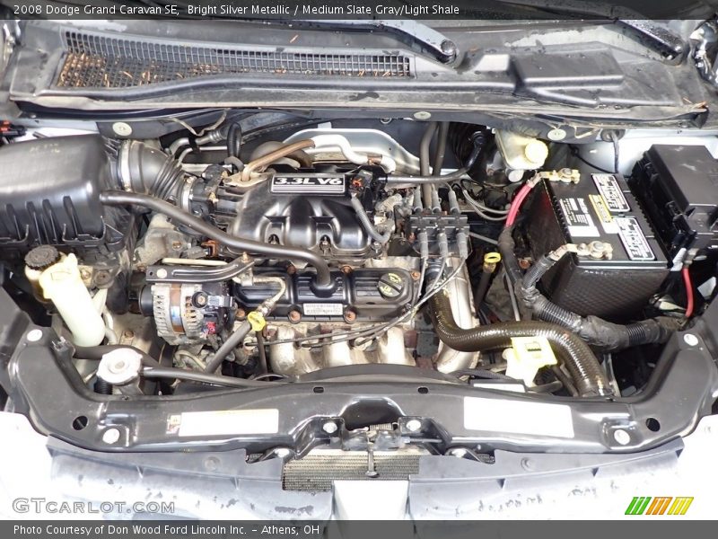 Bright Silver Metallic / Medium Slate Gray/Light Shale 2008 Dodge Grand Caravan SE