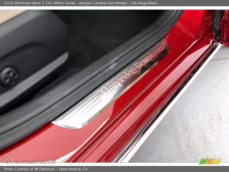 designo Cardinal Red Metallic / Silk Beige/Black 2016 Mercedes-Benz C 300 4Matic Sedan