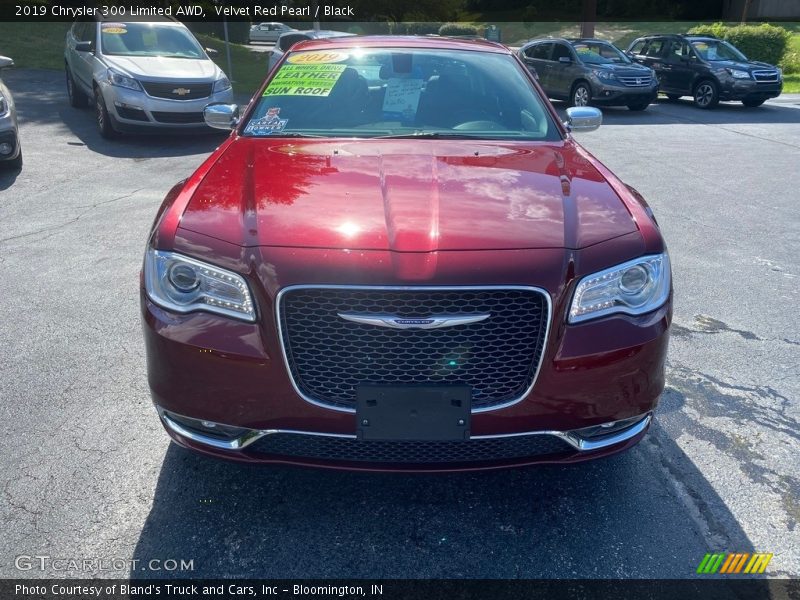 Velvet Red Pearl / Black 2019 Chrysler 300 Limited AWD