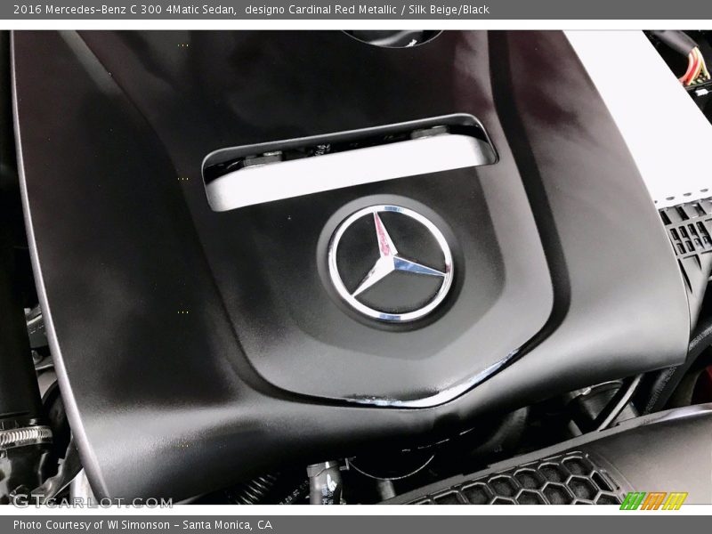 designo Cardinal Red Metallic / Silk Beige/Black 2016 Mercedes-Benz C 300 4Matic Sedan