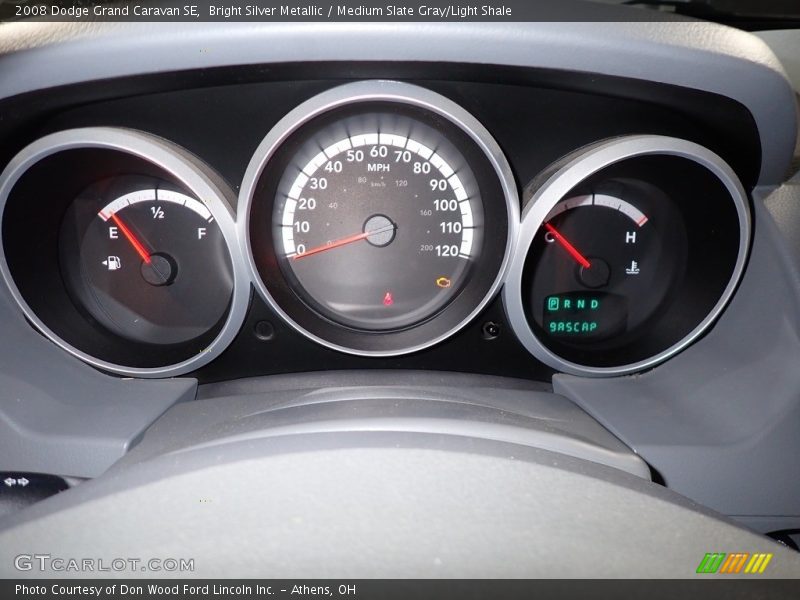 Bright Silver Metallic / Medium Slate Gray/Light Shale 2008 Dodge Grand Caravan SE
