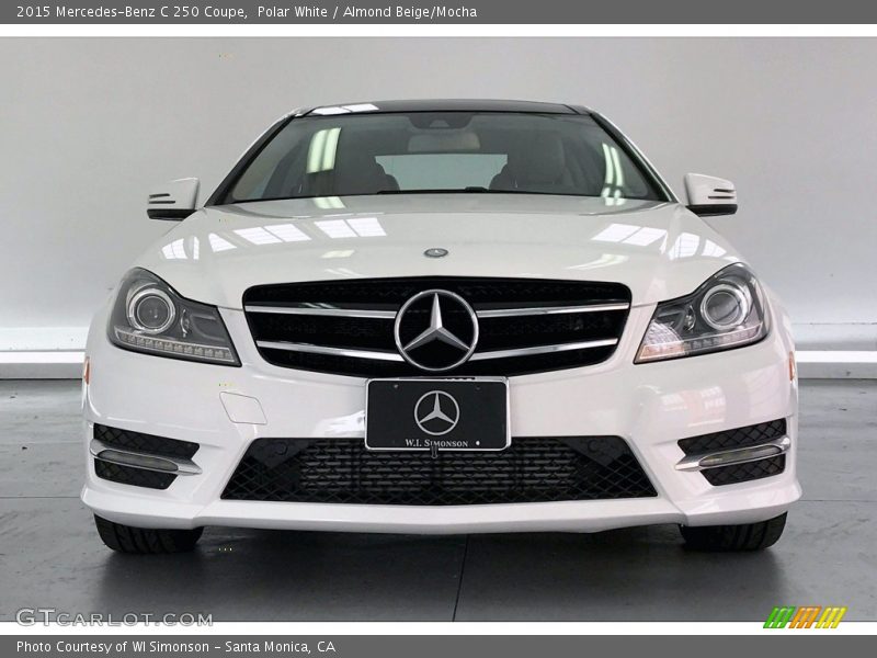Polar White / Almond Beige/Mocha 2015 Mercedes-Benz C 250 Coupe