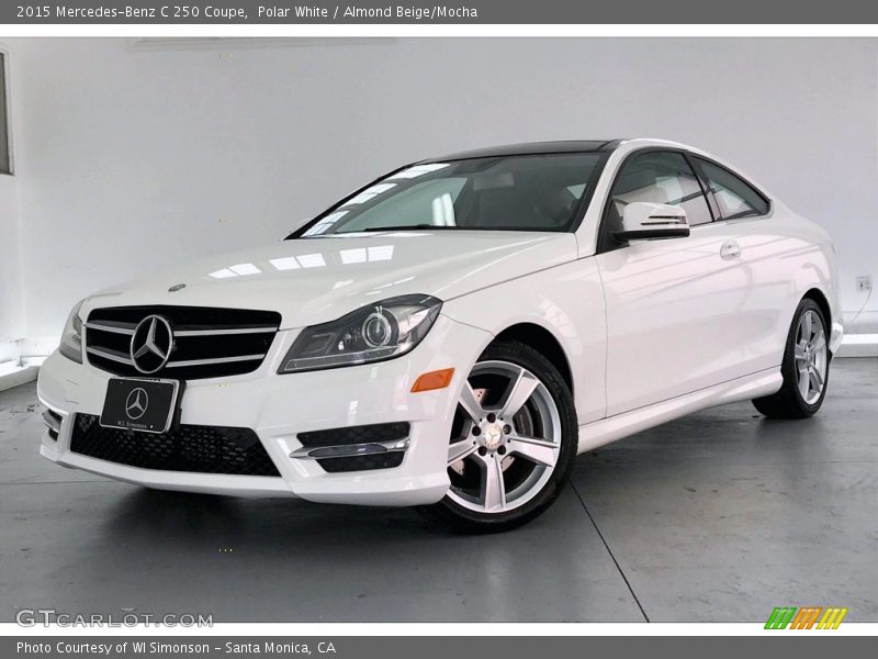 Polar White / Almond Beige/Mocha 2015 Mercedes-Benz C 250 Coupe