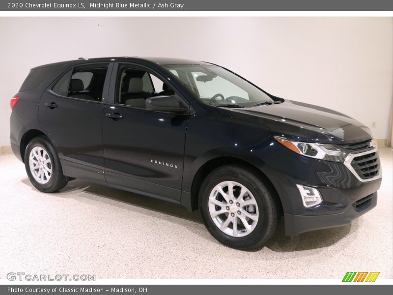 Midnight Blue Metallic / Ash Gray 2020 Chevrolet Equinox LS