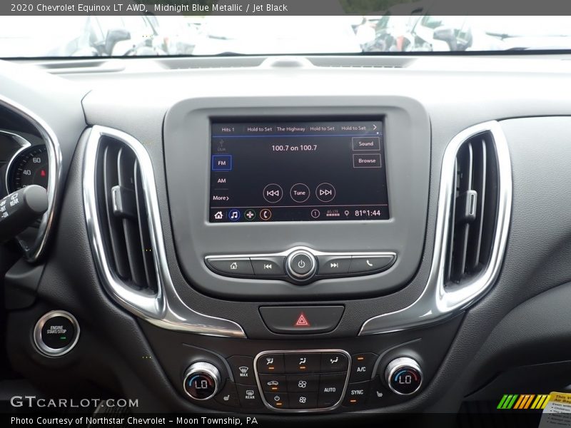 Midnight Blue Metallic / Jet Black 2020 Chevrolet Equinox LT AWD