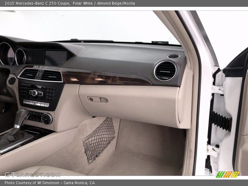 Polar White / Almond Beige/Mocha 2015 Mercedes-Benz C 250 Coupe