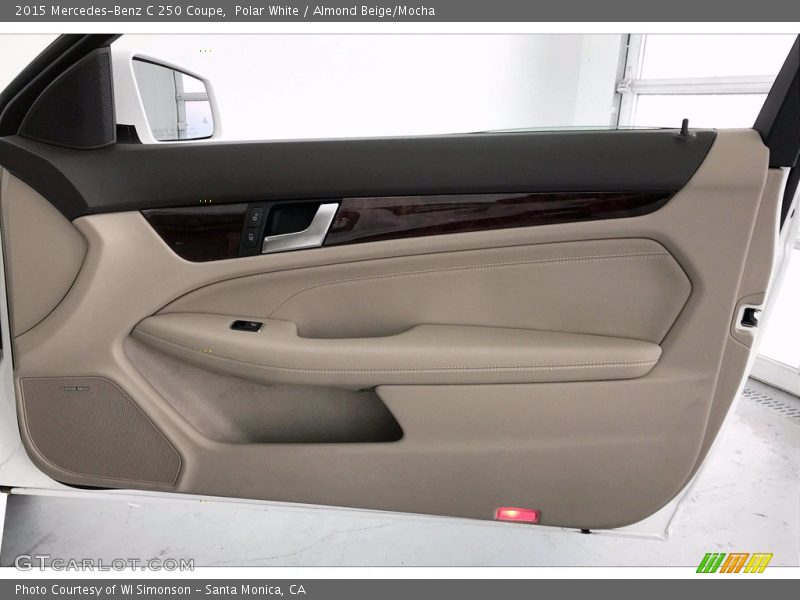 Polar White / Almond Beige/Mocha 2015 Mercedes-Benz C 250 Coupe