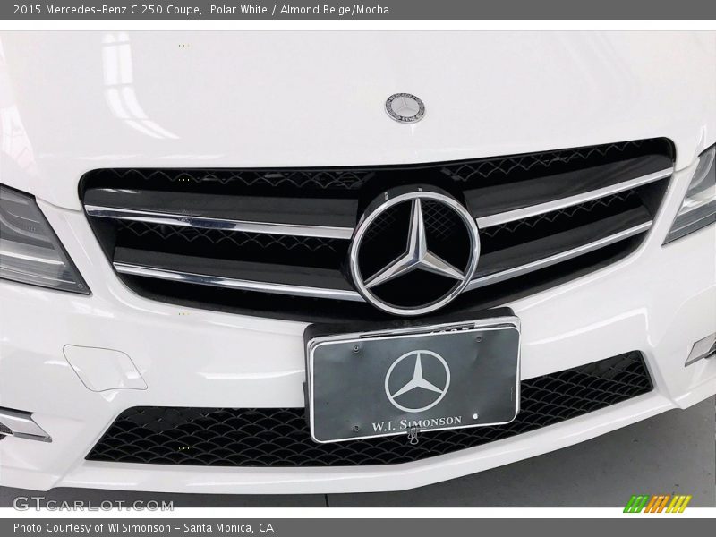 Polar White / Almond Beige/Mocha 2015 Mercedes-Benz C 250 Coupe